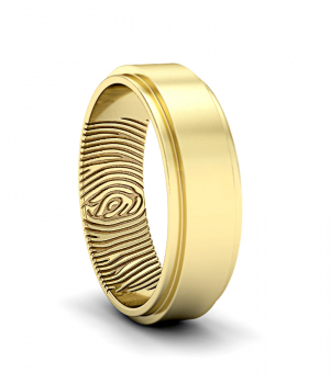 Кольцо с отпечатком пальца (Мод. 106)